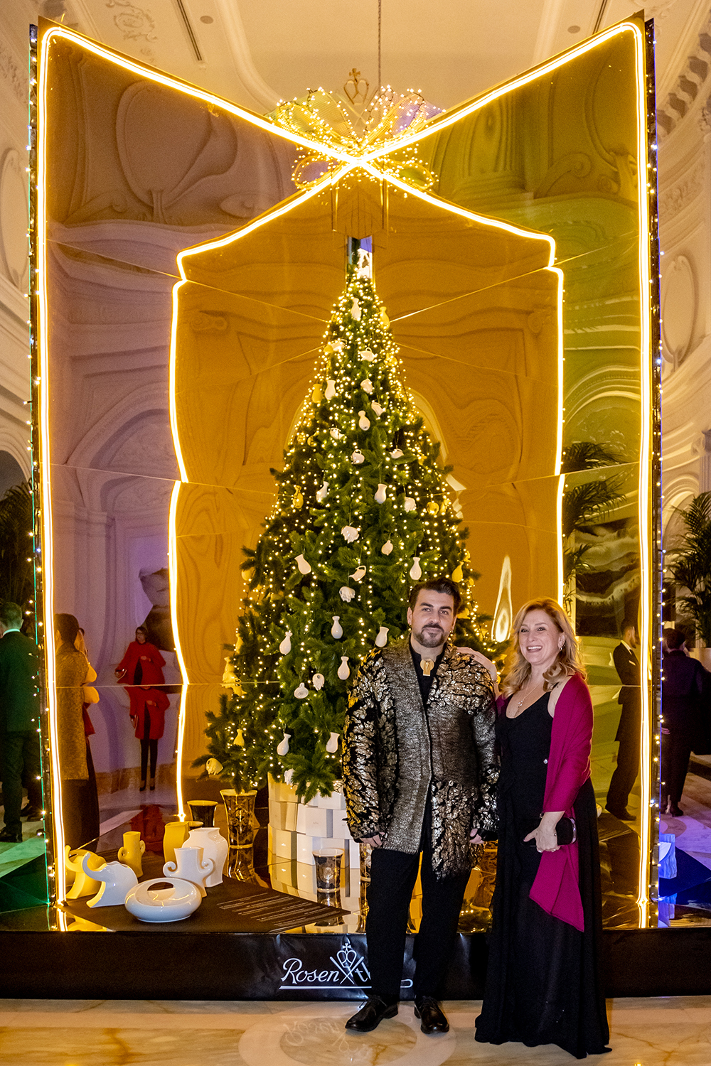 Anantara_Palazzo_Naiadi_Christmas_Tree_Ceremony_Cristina_Zanetti_ Rosenthal_Gianni_Cinti_designer
