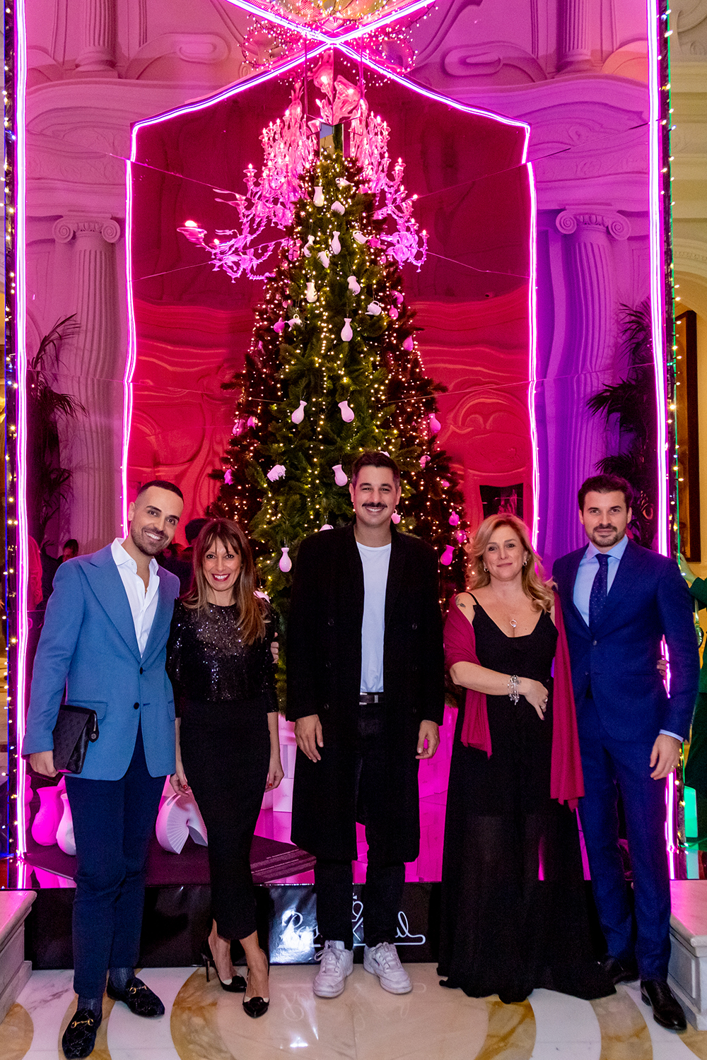 Anantara_Palazzo_Naiadi_Christmas_Tree_Ceremony_Edoardo_Alaimo_Giulia_Airoldi_Diego_Thomas_Cristina_Zanetti_Andrea_Sarasso